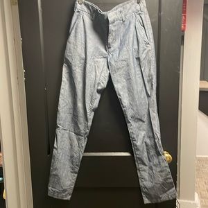 Barney’s of New York linen like pants size 30 metallic sheen